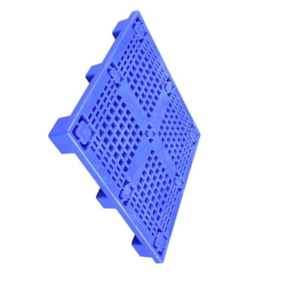 식품 공장 평평한 플라스틱제 팰릿 1000 Ｘ 1000 Ｘ 140 푸른 HDPE 0.6T 하중
