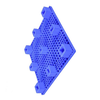 2000Kg 하중 평평한 주입 팔레트 100 Ｘ 100 Cm HDPE 청색 재료