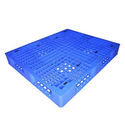 저장소 0.8T 정하중을 위한 HDPE 플라스틱제 팰릿 1.2x1m 단단한 상부 랙 가능 팔레트