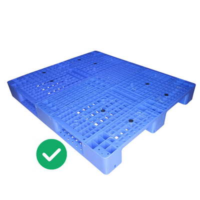 위생 창고 PE 사출 성형 팔레트 2000Kg 동하중 HDPE