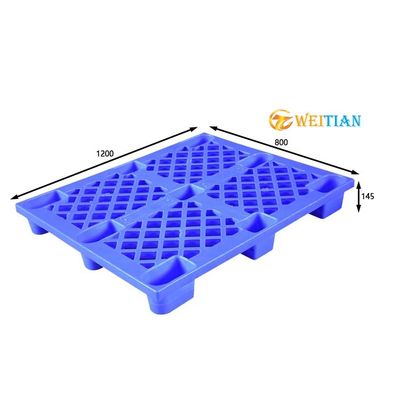 1200X800 갑판 단일의 표면 팔레트 위생적 처녀 HDPE 스태커블 플라스틱제 팰릿