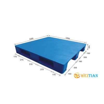 인간 환경 공학적인 HDPE 쌓아 올릴 수 있는 네스테이블 플라스틱제 팰릿 1200x1200 과중한 업무