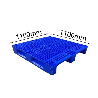 식품 공장 / 항구를 위한 푸른 슬립 방지성 HDPE 플라스틱제 팰릿 1100 Ｘ 1100 Ｘ 155