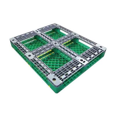 창고 15 킬로그램 공업용 플라스틱 팔레트 1200x1000mm 4 방식 플라스틱제 팰릿