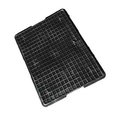 박스 40L을 이동하는 PE ESD 검은 플라스틱 기호논리학 박스 540*420 플라스틱