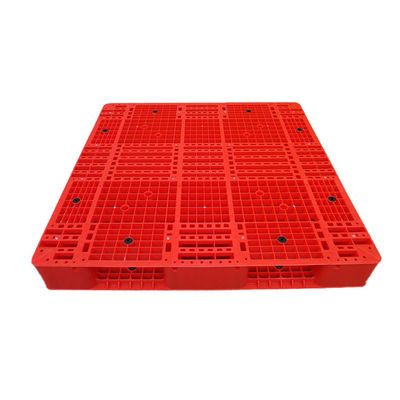 창고를 위한 PE 위생 1200x1200 빨간 쌓을 수 있는 플라스틱 깔판 6000Kg