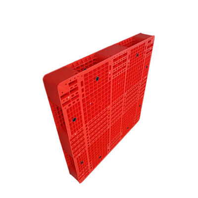 창고를 위한 PE 위생 1200x1200 빨간 쌓을 수 있는 플라스틱 깔판 6000Kg