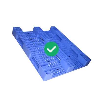 인체 공학적 오픈 데크 팔레트 1300x1100 PE 5000Kg 부하 위생