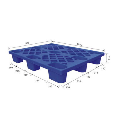 HDPE PP 공업용 플라스틱 팔레트 1000x800 통과액