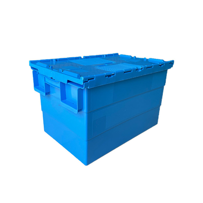 박스 창고 로드 50Kg HDPE 플라스틱 나무상자를 이동하는 600x400x365mm 플라스틱