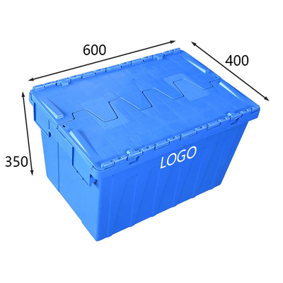 나무상자를 이동하는 3000g 중량 플라스틱 기호논리학 박스 HDPE 푸른 로드 50Kg 스태커블