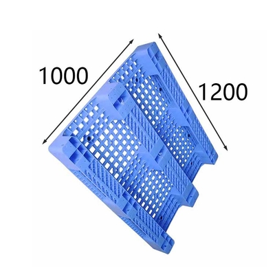 처녀 HDPE 위생적 플라스틱제 팰릿 솔리드 플랫 찌그러짐 변형 5000 킬로그램 적층 로드