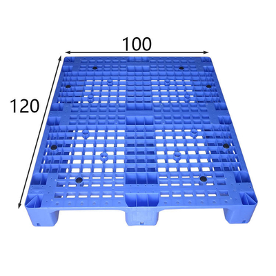 HDPE는 저항한 랙 가능 플라스틱제 팰릿 1200X1000Mm 산을 청색화합니다