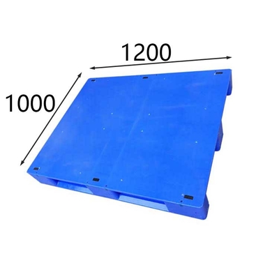 강화된 유럽 플라스틱제 팰릿 1200 Ｘ 1000은 HDPE / PE 평평한 과중한 업무를 청색화합니다